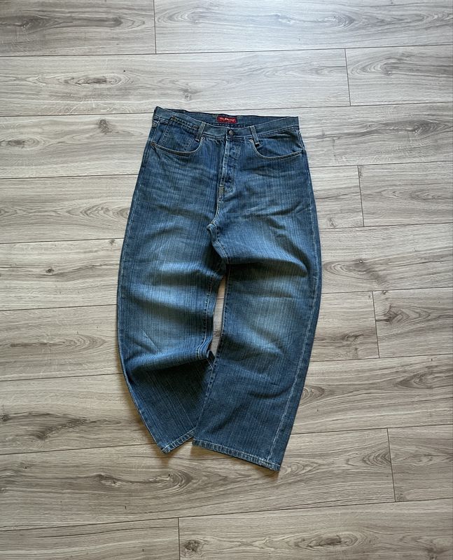 Широкі джинси Evisu baggy з великим лого, vintage