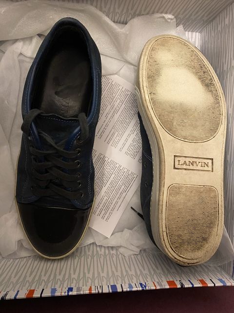 Lanvin toe cap sneakers, кроссовки