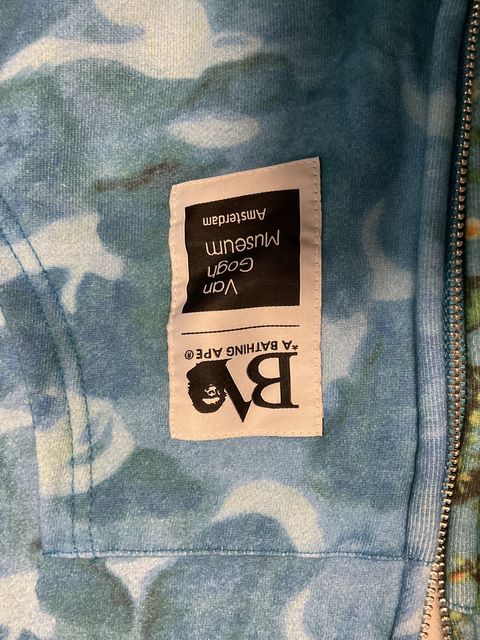 BAPE Shark zip hoodie Van Gogh — zdjęcie 3