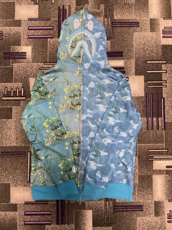 BAPE Shark zip hoodie Van Gogh