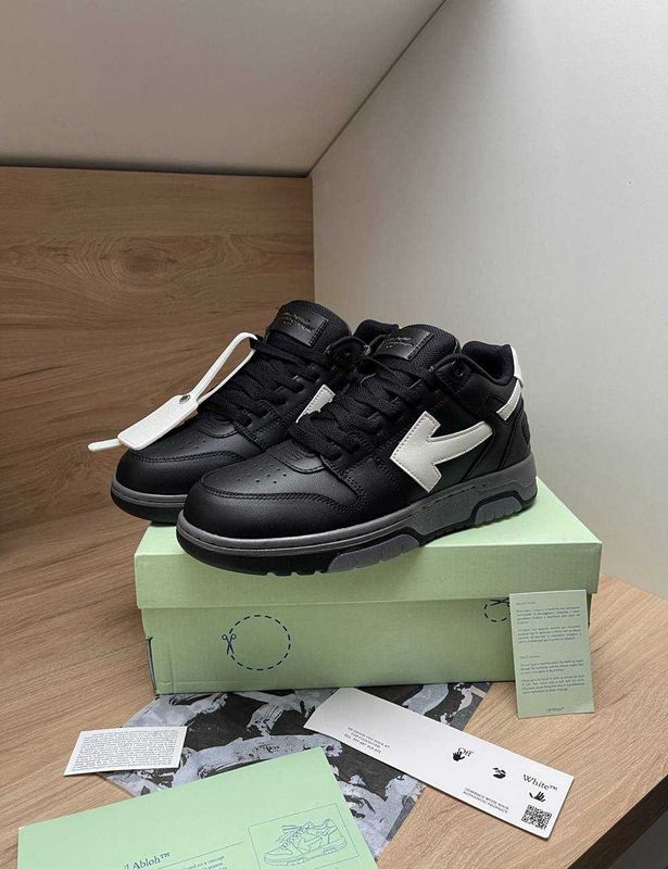 Кросівки Off-White / Out Of Office / оф вайт white/black