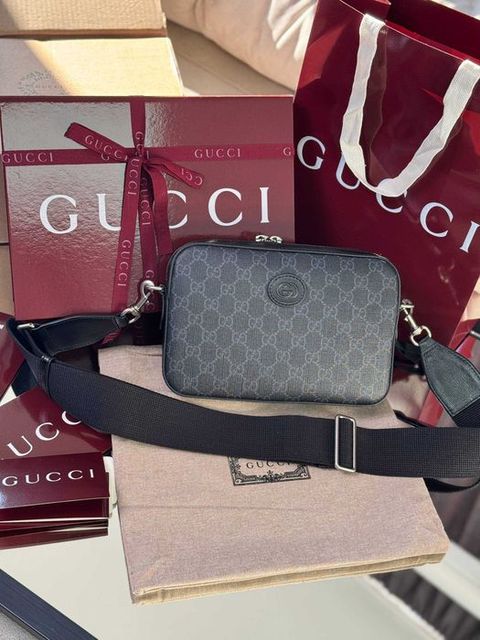 Кроссбоди сумка Gucci черный мессенджер Гуччи Small Crossbody Гу