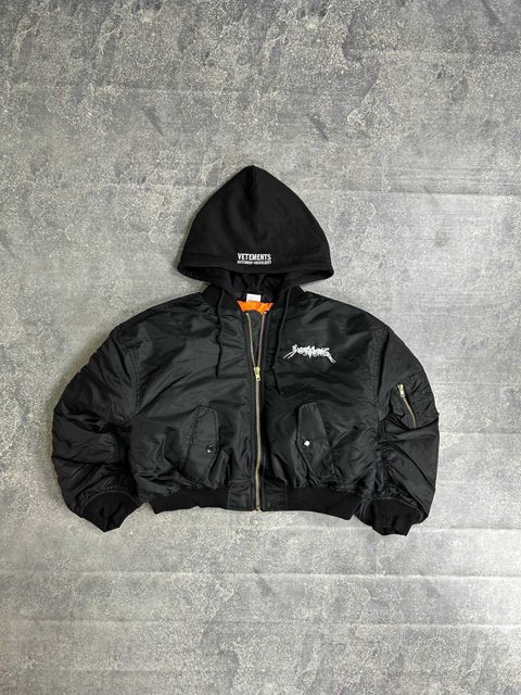 Бомбер Vetements Total Fucking Darkness Bomber Jacket MA-1 куртк