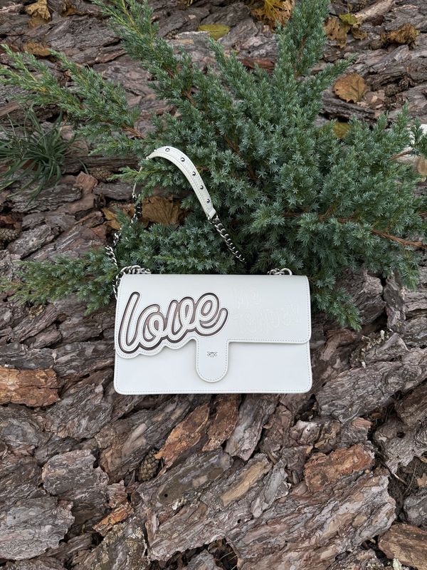 Pinko Love Me Tender Leather Bag, шкіряна