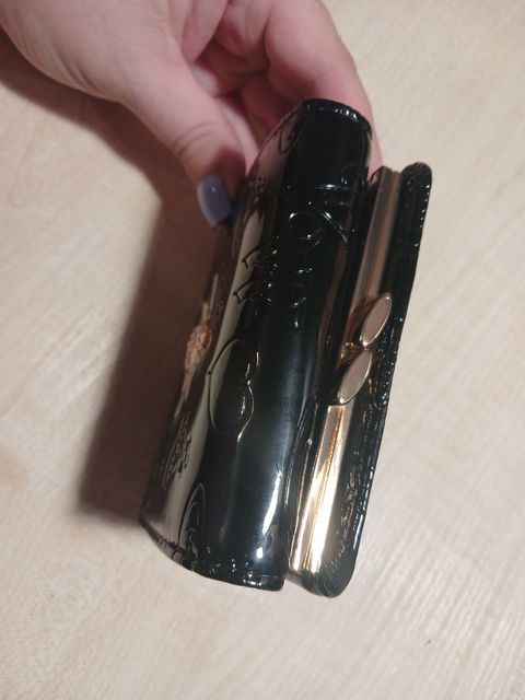 Женский кошелек Vivienne Westwood лаковый черный — zdjęcie 4