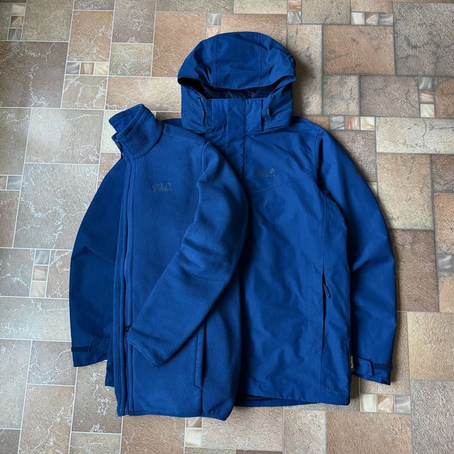 Jack Wolfskin 3 в 1 куртка з флісовою кофтою/ підкладкою / вітро